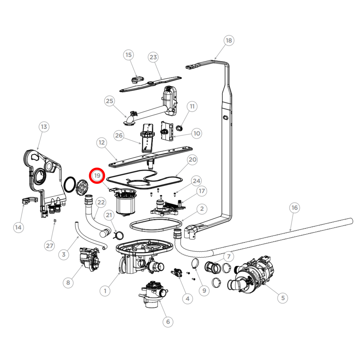 H0120808157 Fisher & Paykel Dishwasher Fine Filter image 2