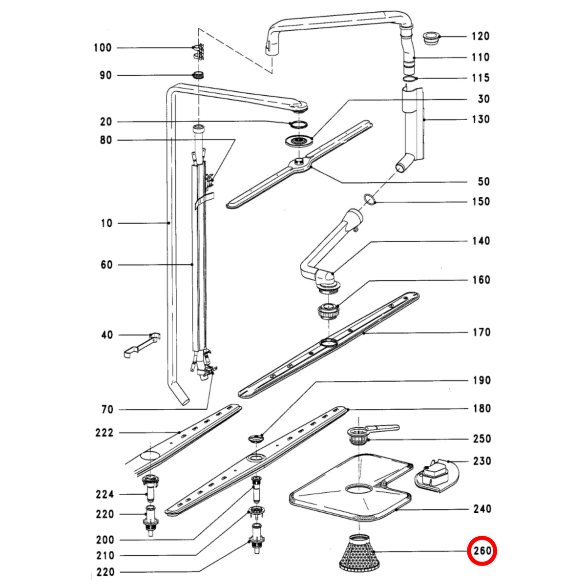 04011464 Miele Dishwasher Micro Filter image 2