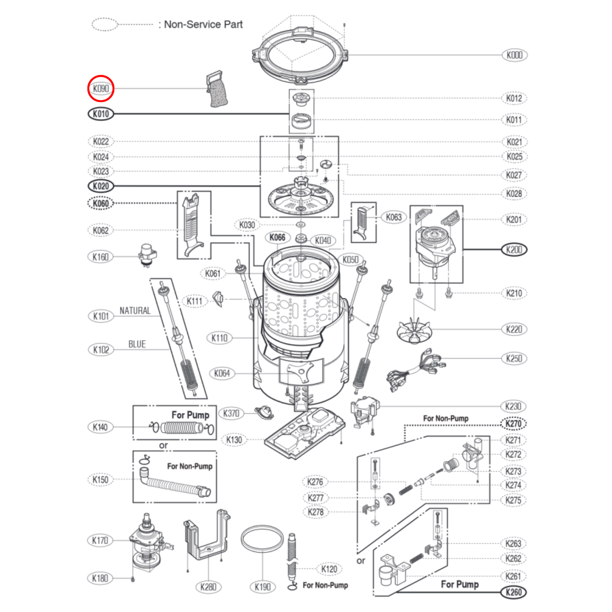 5231EY2002A LG Washing Machine Filter image 2