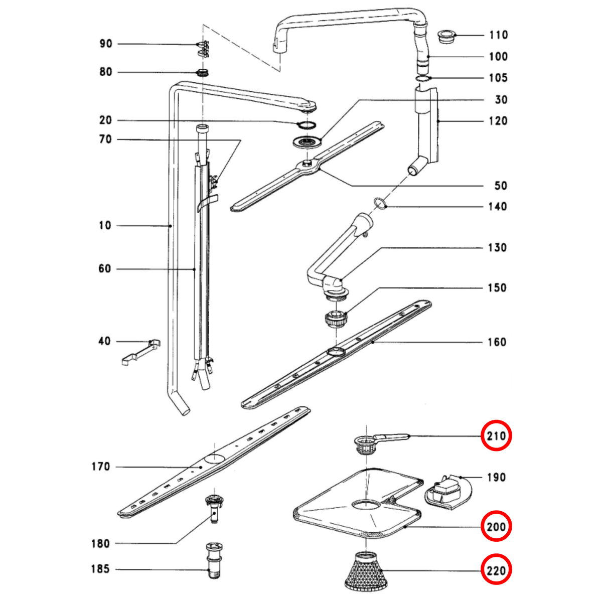 05635931 Miele Dishwasher Filter Set image 4