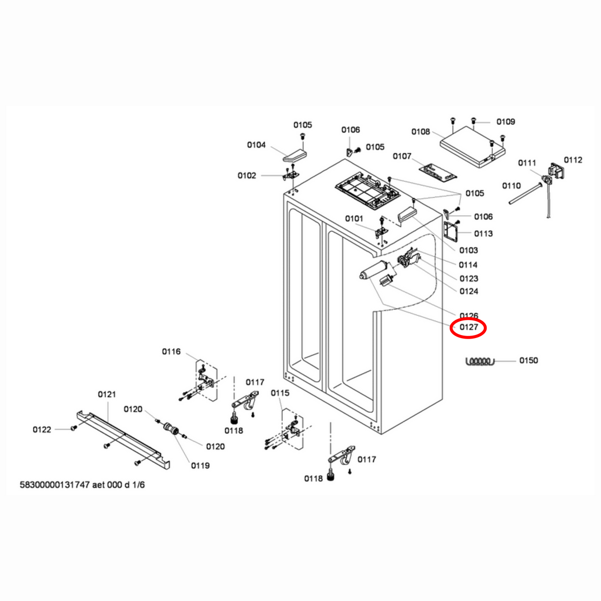 00640565 Bosch Fridge Water Filter Aqua Blue H20 image 2
