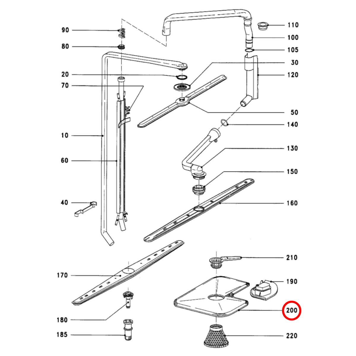 5756781 Miele Dishwasher Screen Filter image 2