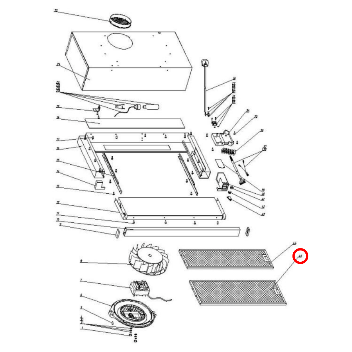 30405100022 Technika Rangehood Filter image 2