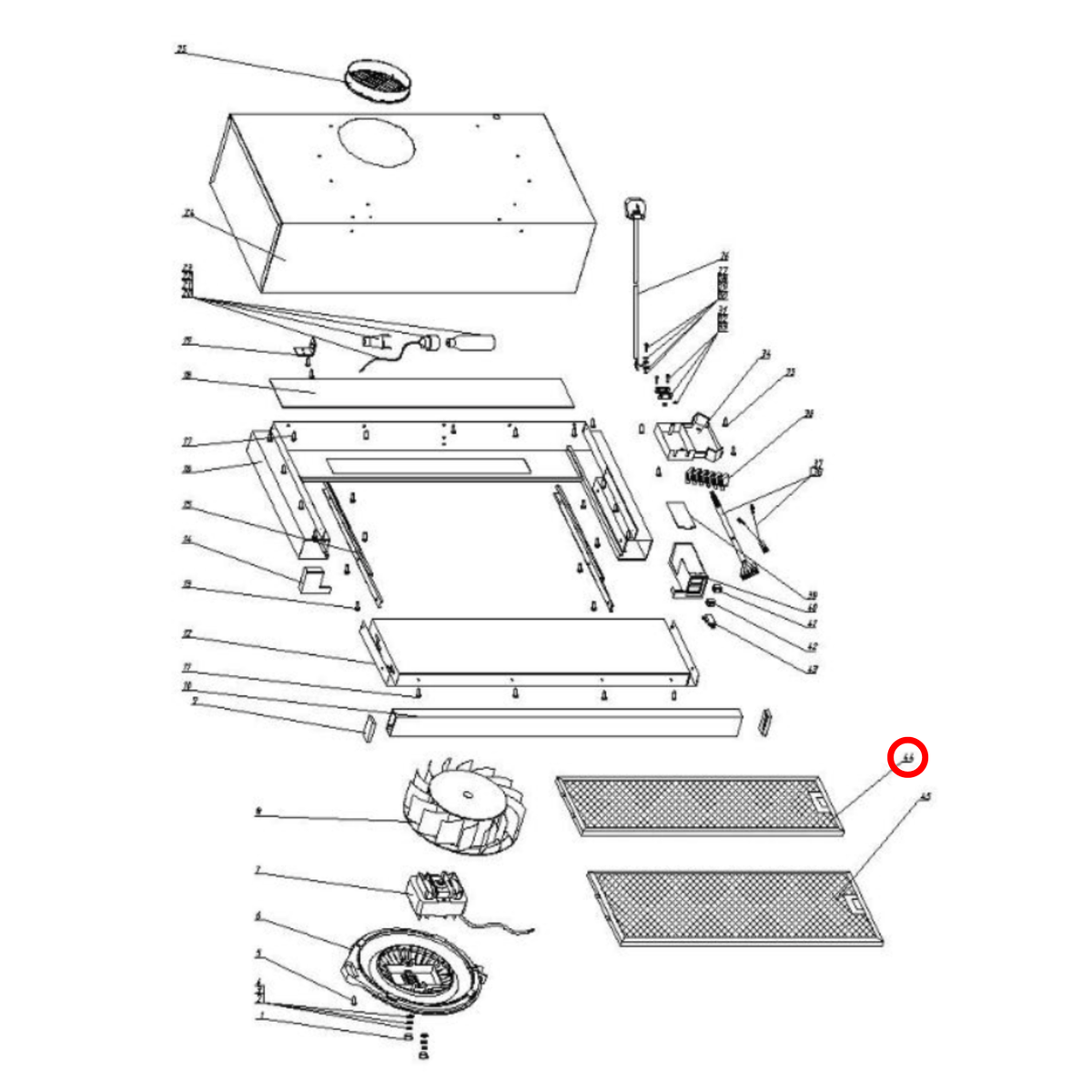 30405100021 Technika Rangehood Filter image 2