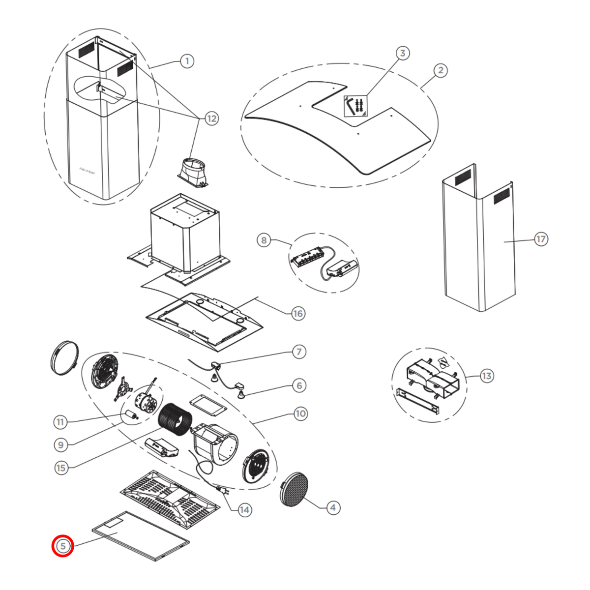 791773 Fisher & Paykel Rangehood Aluminum Filter image 2