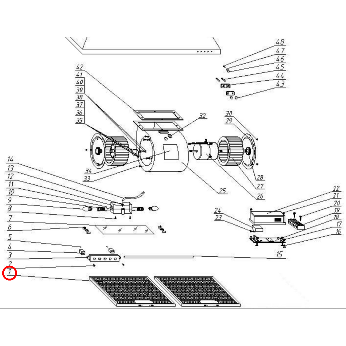30405100028 Technika Rangehood Aluminium Mesh Filter image 2