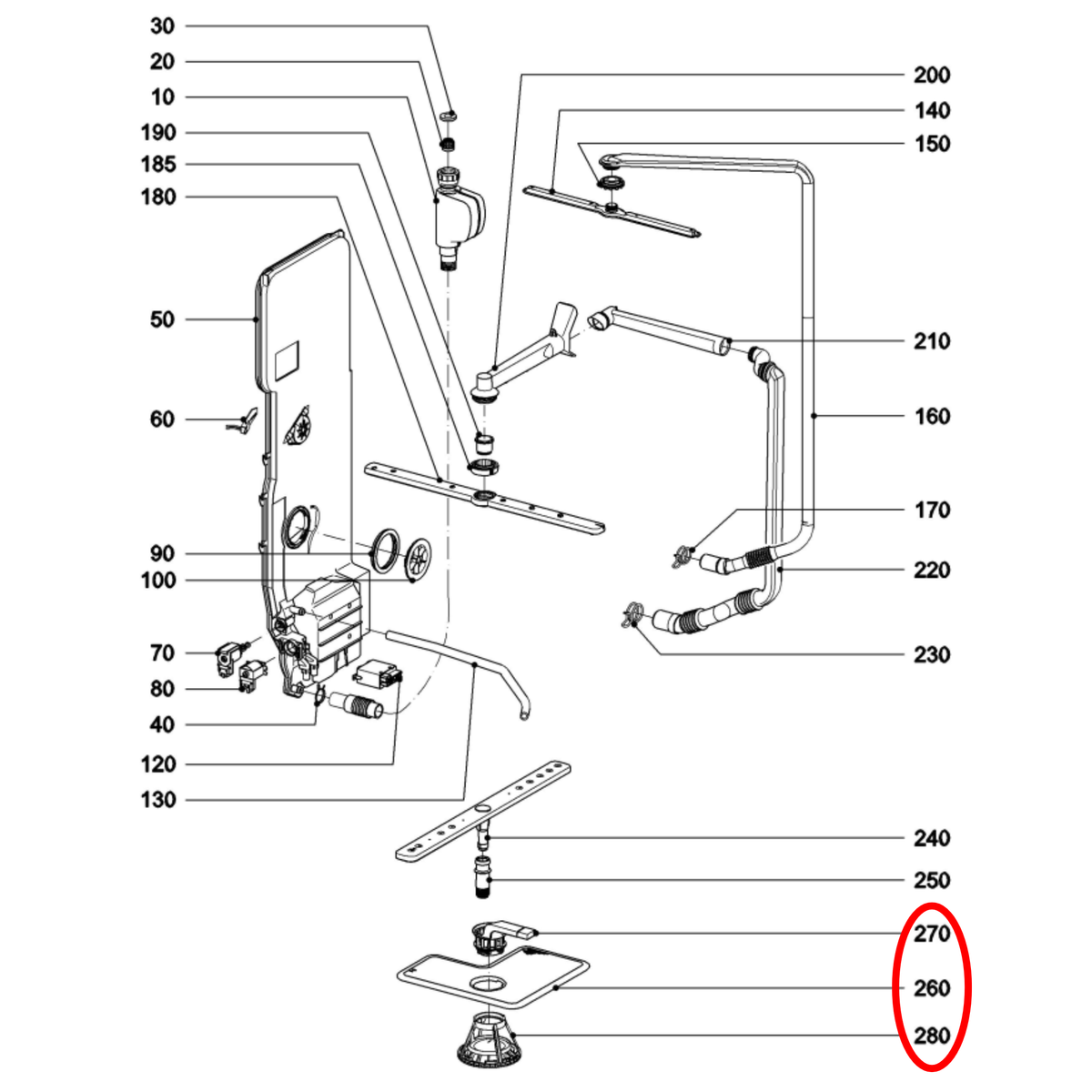 09632790 Miele Dishwasher Filter Plate Assembly image 3