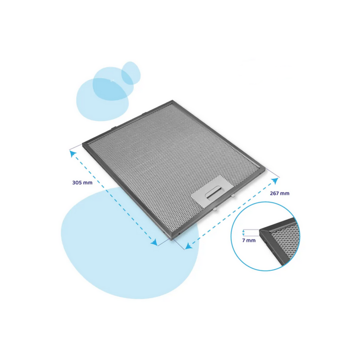 480122102168 Ariston Whirlpool Rangehood Aluminium Filter image 2