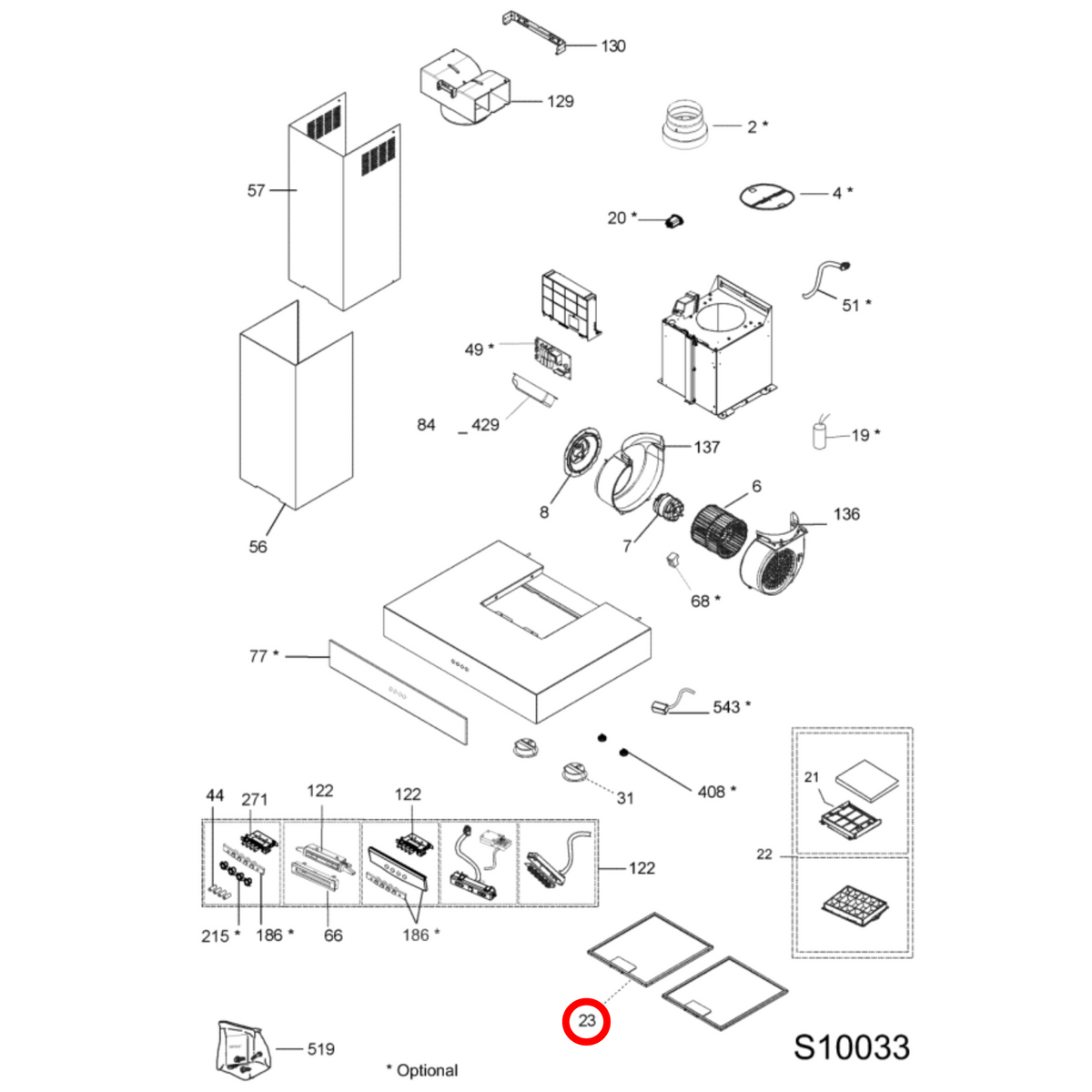480122102168 Ariston Whirlpool Rangehood Aluminium Filter image 3