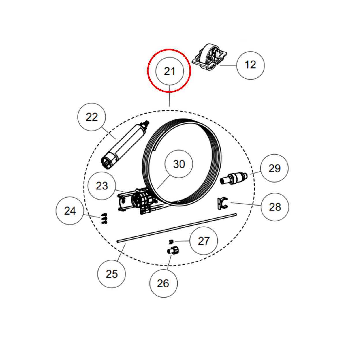 885343P Fisher & Paykel Fridge Water Filter Install Kit image 2