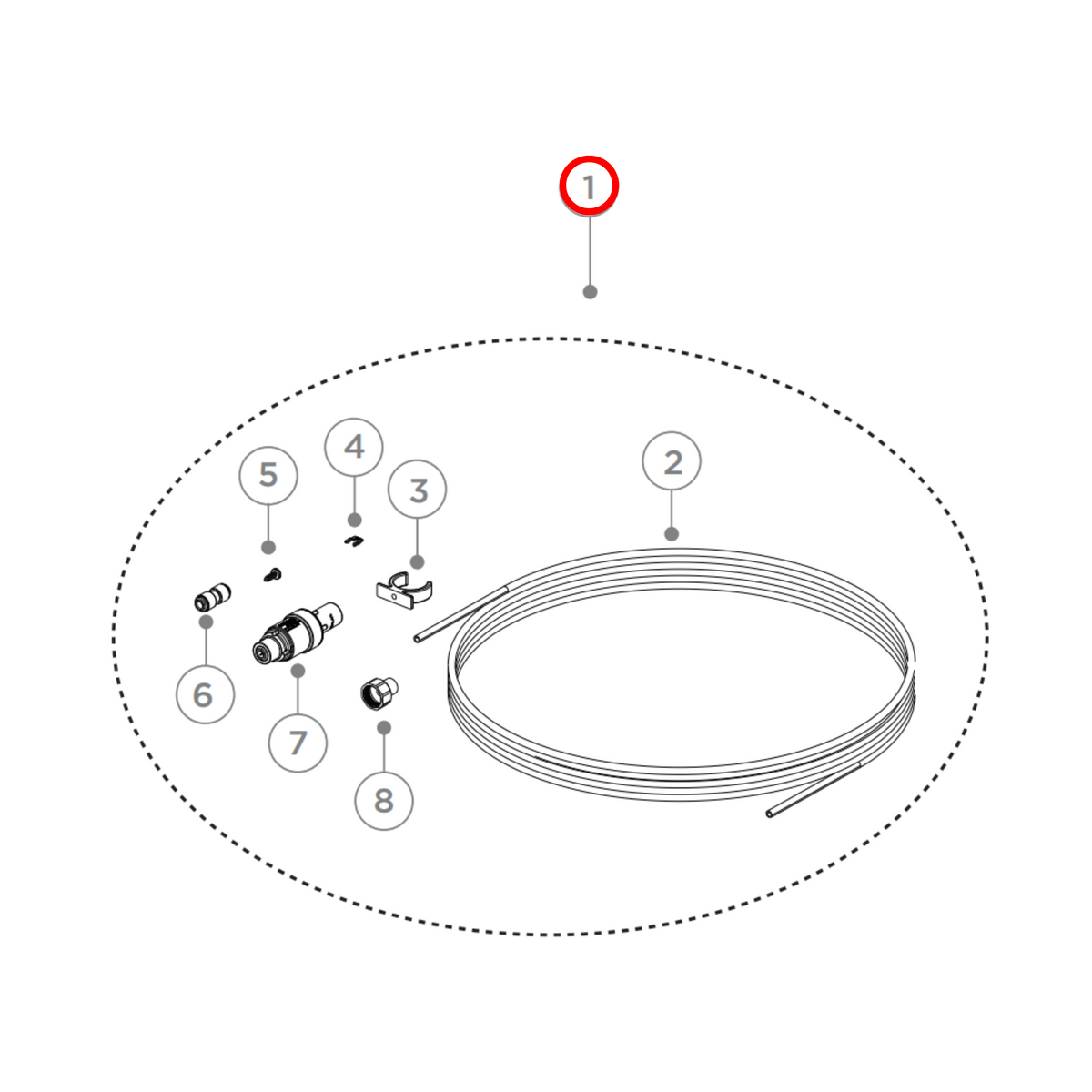 849850P Fisher & Paykel Fridge Water Plumbing Kit image 2