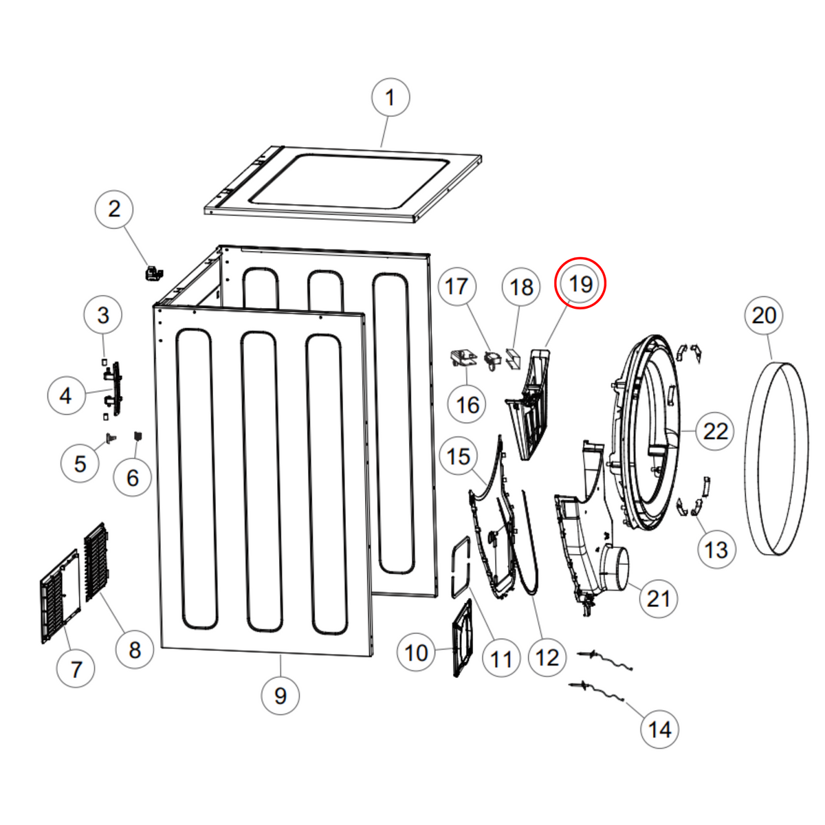 H0180200051 Fisher & Paykel Haier Dryer Lint Filter image 2