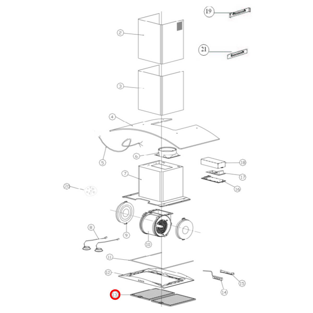 SYF388C2 Baumatic Rangehood Mesh Filter image 2